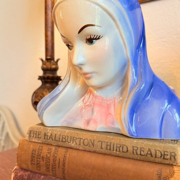 Vintage horton Ceramic Madona/Nun Head vase/planter - Picture 9 of 14